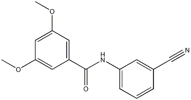 N-(3-cyanophenyl)-3,5-dimethoxybenzamide 结构式