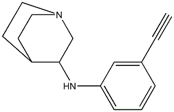 N-(3-ethynylphenyl)-1-azabicyclo[2.2.2]octan-3-amine 结构式