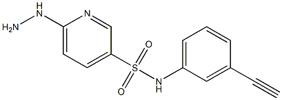 N-(3-ethynylphenyl)-6-hydrazinylpyridine-3-sulfonamide 结构式