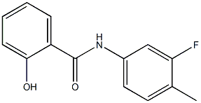 N-(3-fluoro-4-methylphenyl)-2-hydroxybenzamide 结构式