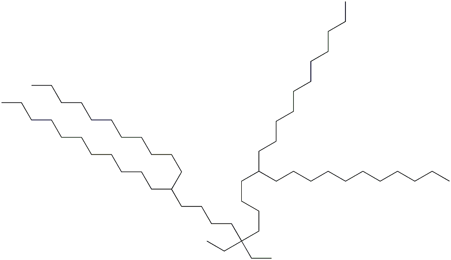 12,22-Diundecyl-17,17-diethyltritriacontane 结构式