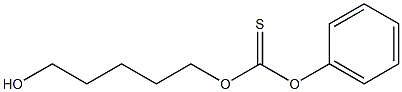 5-[(Phenoxythiocarbonyl)oxy]pentan-1-ol 结构式