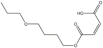 Maleic acid hydrogen 1-(4-propoxybutyl) ester 结构式