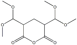 2,4-Bis(dimethoxymethyl)glutaric anhydride 结构式