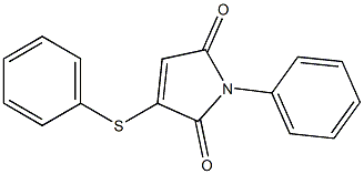 3-Phenylthio-1-phenyl-1H-pyrrole-2,5-dione 结构式