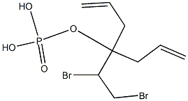 Phosphoric acid diallyl(2,3-dibromopropyl) ester 结构式