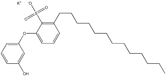 3'-Hydroxy-3-tridecyl[oxybisbenzene]-2-sulfonic acid potassium salt 结构式