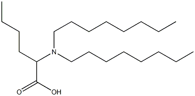 2-(Dioctylamino)hexanoic acid 结构式
