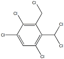 1,2,5-Trichloro-3-(chloromethyl)-4-(dichloromethyl)benzene 结构式