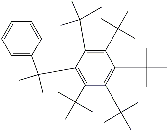 2-(Penta-tert-butylphenyl)-2-phenylpropane 结构式