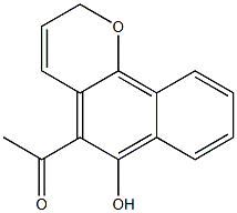 5-Acetyl-2H-naphtho[1,2-b]pyran-6-ol 结构式