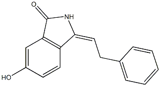 6-Hydroxy-3-(2-phenylethylidene)-2H-isoindol-1-one 结构式