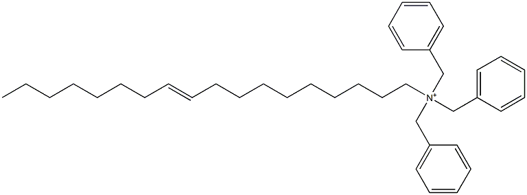 (10-Octadecenyl)tribenzylaminium 结构式