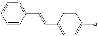 2-[2-(4-Chlorophenyl)ethenyl]pyridine 结构式