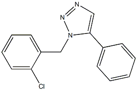 1-(2-Chlorobenzyl)-5-phenyl-1H-1,2,3-triazole 结构式