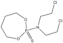 2-[Bis(2-chloroethyl)amino]-1,3,2-dioxaphosphepane 2-sulfide 结构式