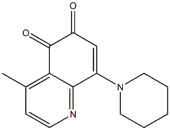 4-Methyl-8-piperidinoquinoline-5,6-dione 结构式