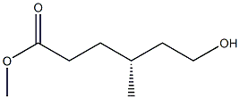 [R,(+)]-6-Hydroxy-4-methylhexanoic acid methyl ester 结构式