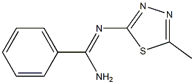 N2-(5-Methyl-1,3,4-thiadiazol-2-yl)benzamidine 结构式