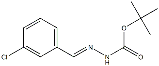 3-Chlorobenzaldehyde tert-butyloxycarbonyl hydrazone 结构式