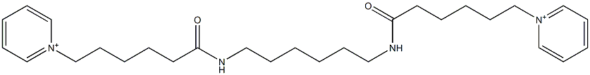 1,1'-[1,6-Hexanediylbis[imino(6-oxo-6,1-hexanediyl)]]bispyridinium 结构式