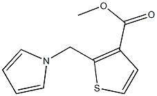 2-[(1H-Pyrrol-1-yl)methyl]thiophene-3-carboxylic acid methyl ester 结构式