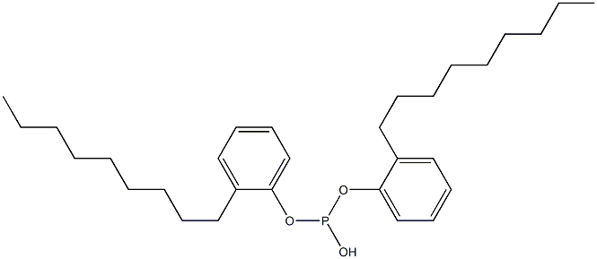 Phosphorous acid hydrogen bis(2-nonylphenyl) ester 结构式