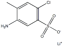 3-Amino-6-chloro-4-methylbenzenesulfonic acid lithium salt 结构式