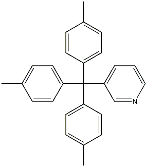 3-[Tri(p-tolyl)methyl]pyridine 结构式