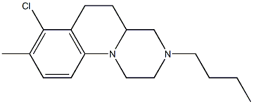 3-Butyl-7-chloro-8-methyl-2,3,4,4a,5,6-hexahydro-1H-pyrazino[1,2-a]quinoline 结构式