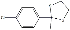 4'-Chloroacetophenone ethane-1,2-diyl dithioacetal 结构式
