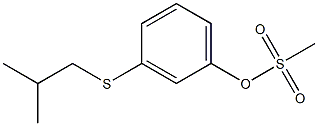 Methanesulfonic acid 3-(2-methylpropylthio)-phenyl ester 结构式