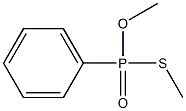 Phenylphosphonothioic acid O,S-dimethyl ester 结构式