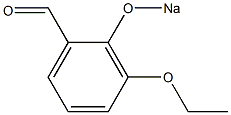 3-Ethoxy-2-(sodiooxy)benzaldehyde 结构式