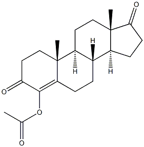 4-Acetoxyandrostenedione 结构式