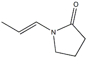 1-(1-Propenyl)pyrrolidin-2-one 结构式