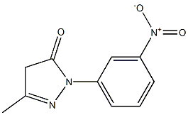 3-Methyl-1-(3-nitrophenyl)-2-pyrazolin-5-one 结构式