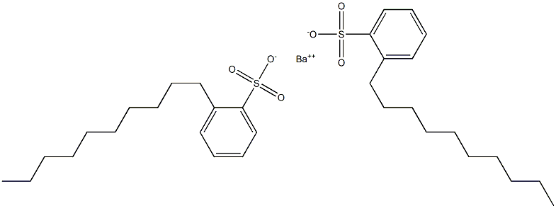 Bis(2-decylbenzenesulfonic acid)barium salt 结构式