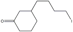 3-(4-Iodobutyl)cyclohexan-1-one 结构式