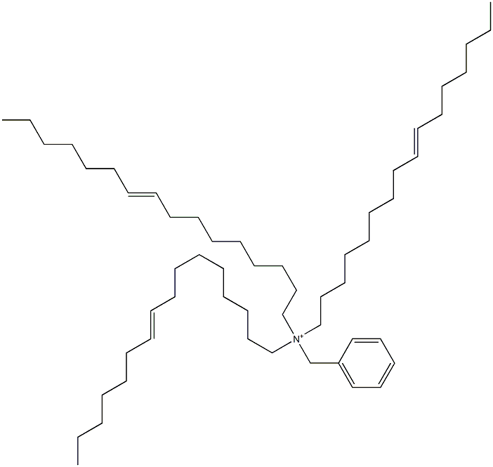 Tri(9-hexadecenyl)benzylaminium 结构式