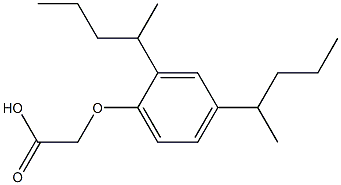 [2,4-Bis(1-methylbutyl)phenoxy]acetic acid 结构式