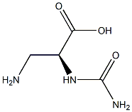 [S,(+)]-3-Amino-2-ureidopropionic acid 结构式