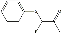 1-Phenylthio-1-fluoroacetone 结构式