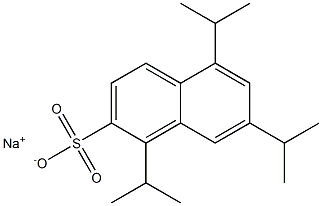 1,5,7-Triisopropyl-2-naphthalenesulfonic acid sodium salt 结构式