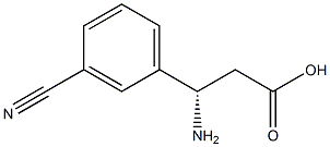(S)-3-氨基-3-(3-氰基苯基)丙酸 结构式