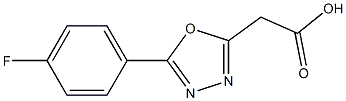 1,3,4-恶二唑-2-乙酸,5-(4-氟苯基)- 结构式