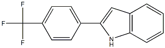 2-(4-三氟甲基苯基)吲哚 结构式