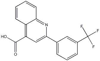 2-(3-三氟甲基苯基)喹啉-4-羧酸 结构式