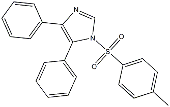 1-对甲苯磺酰基-4,5-二苯基咪唑 结构式