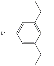 2,6-二乙基-4-溴甲苯 结构式